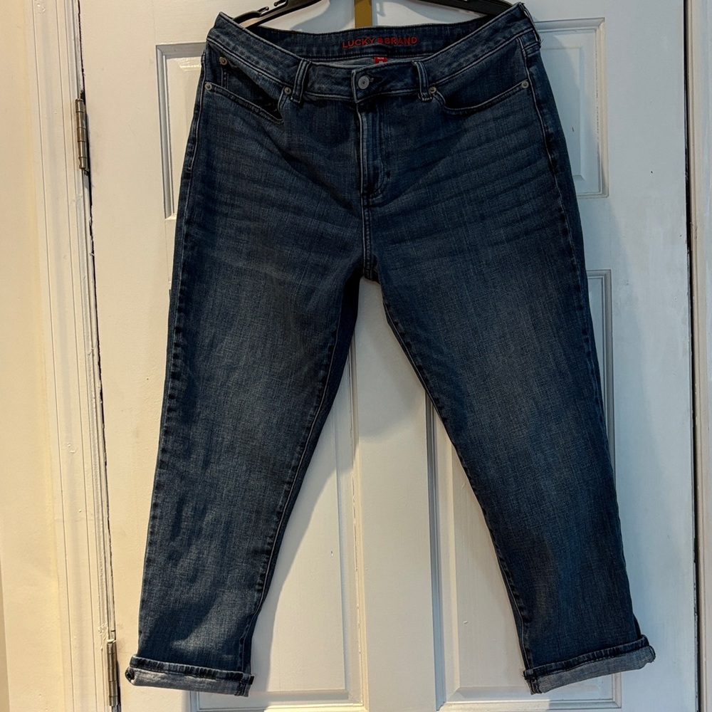 Lucky Brand Women's Dark Wash Boyfriend Jeans